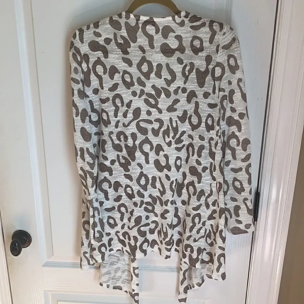 New. Gameday Couture Wild Thing leopard cardigan